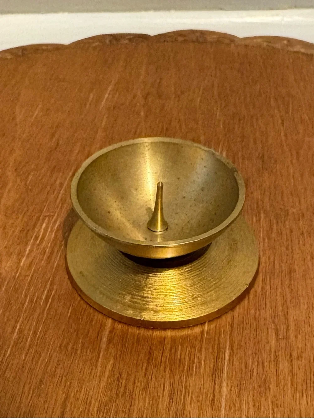 Mini Solid Brass Candlestick Holder